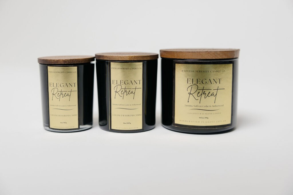 Elegant Retreat Endless Serenity Candle Co Candle lineup